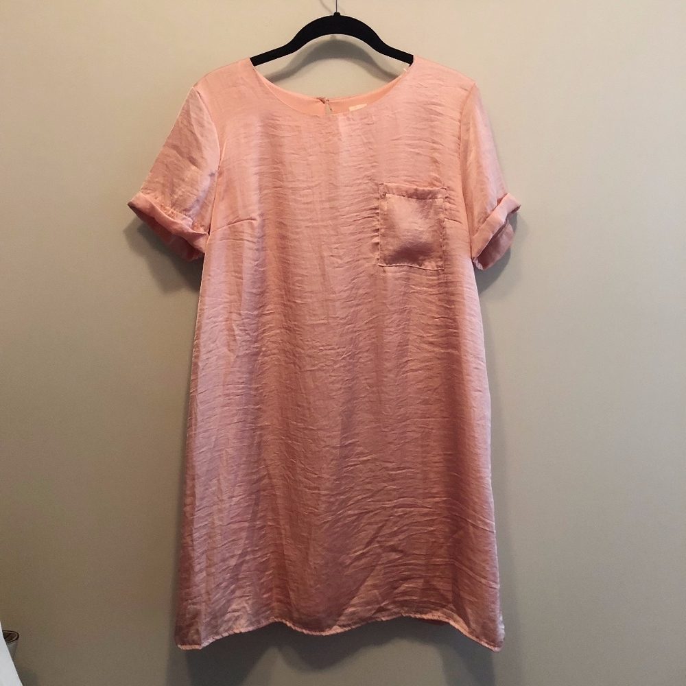 Pink Foiled Miami Shift Dress